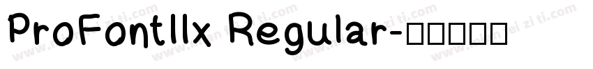 ProFontIIx Regular字体转换